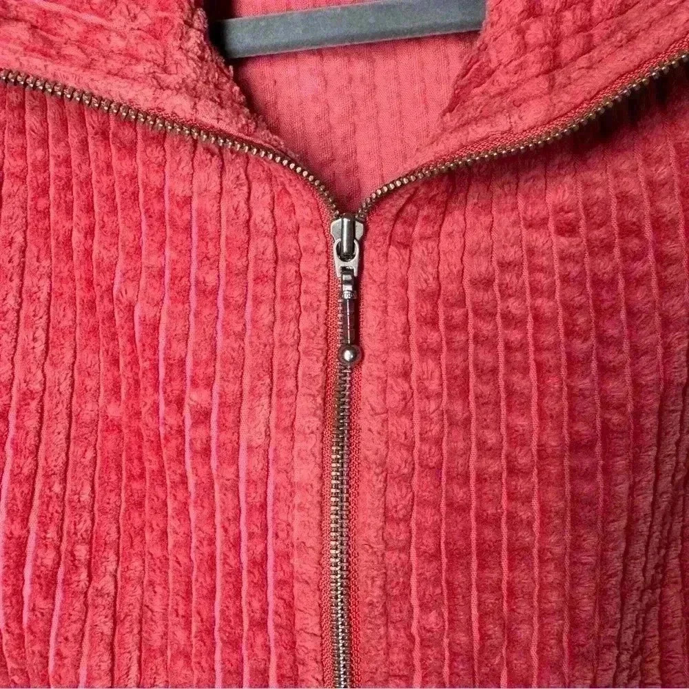 Woolrich Corduroy Shacket Womens Small Ruby Red Full Zip Jacket - Picture 3 of 6
